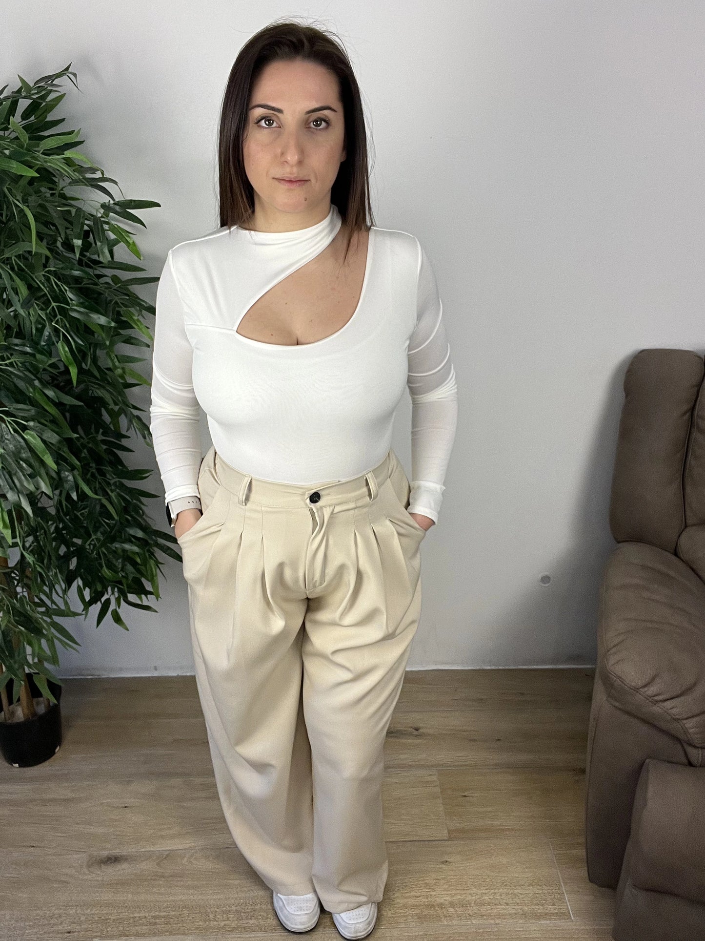 Pantaloni Soft Easy - Beige