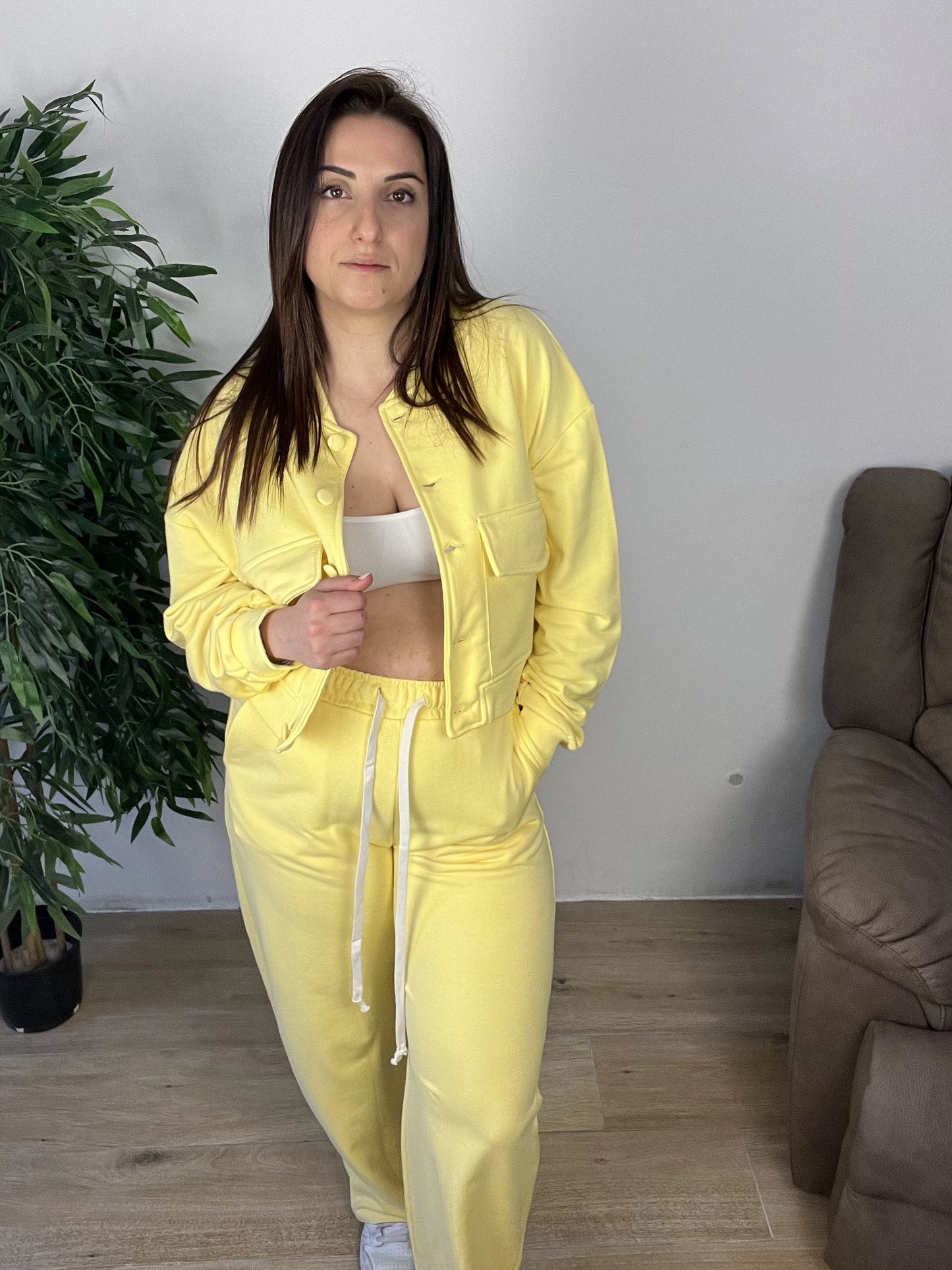 Completo Tuta Donna - Giallo Pastello