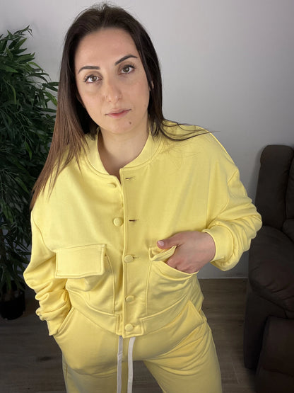 Completo Tuta Donna - Giallo Pastello